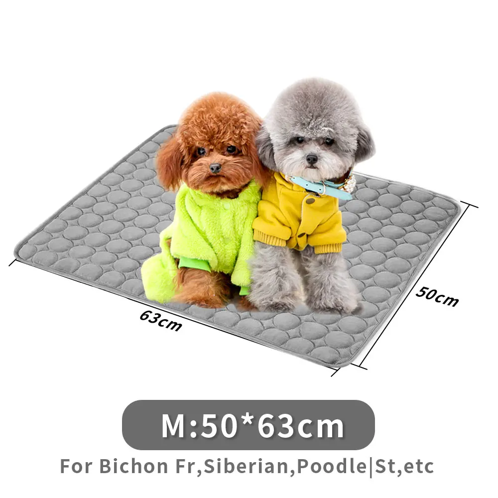 Breathable Cotton Cushion Cool Pad Cooling Mat Pet Mat Durable Heat Relief Summer Mat Bed