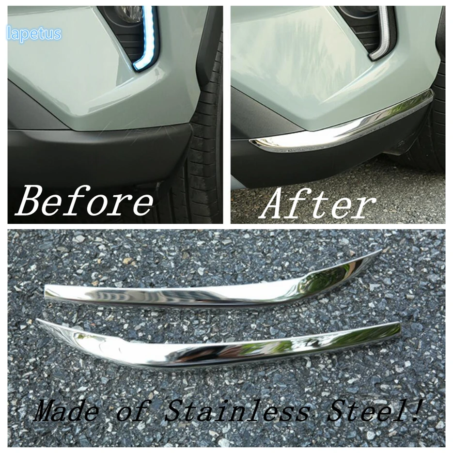 

Lapetus Front & Rear Bumper Protection Corner Angle Decoration Panel Cover Trim Fit For TOYOTA RAV4 RAV 4 XA50 2019 2020