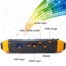 5 дюймов видео TVI CCTV тестер монитор безопасности HD AHD CVI камера 5MP аналоговый аудио CVBS ЖК-дисплей мини HDMI