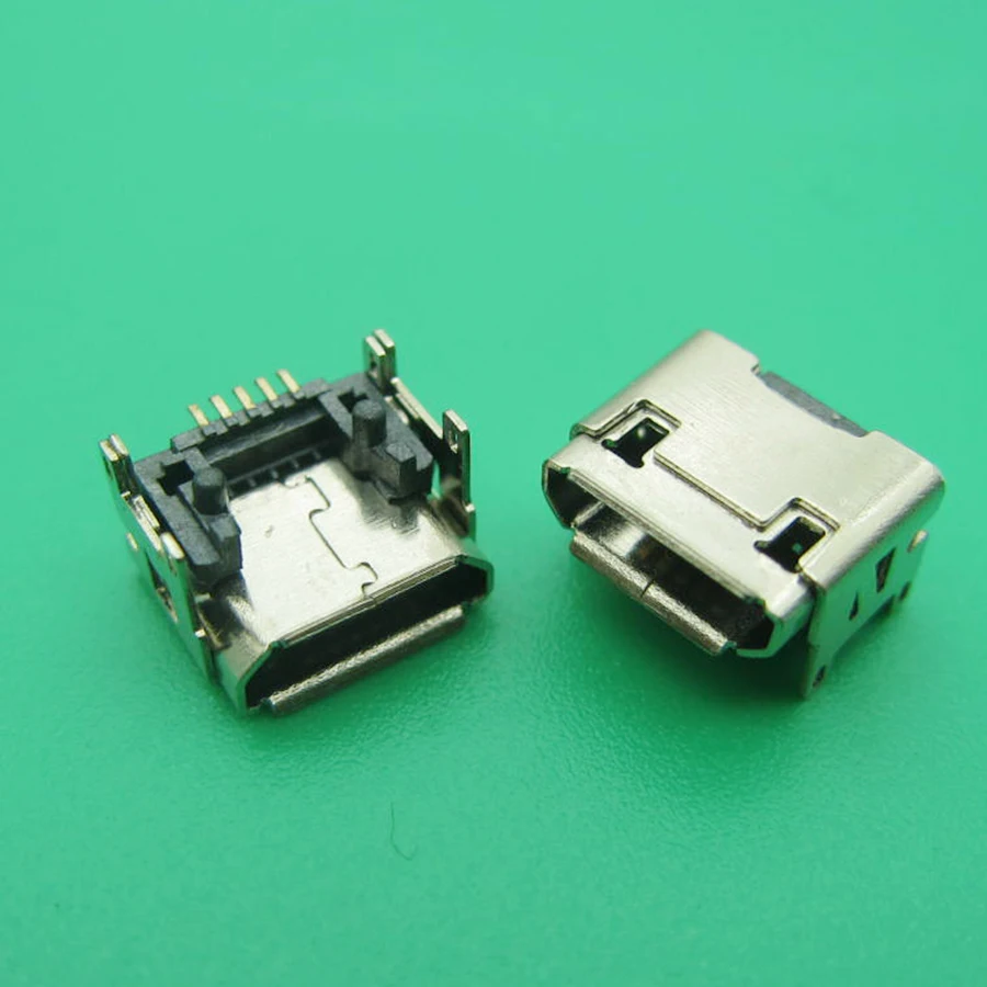 10 шт. Micro USB 5P 5-pin Micro USB Jack 5 контактов Micro USB разъем хвост зарядное гнездо, порт гнездовой разъем v8 порт