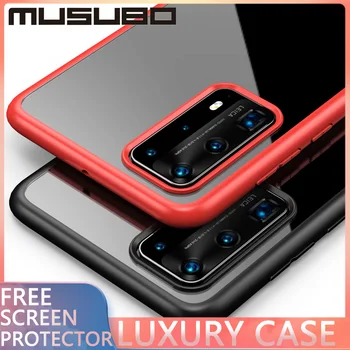 

MUSUBO Ultra Thin For Huawei P40 Case Transparent For P40 Pro All inclusive Drop resistance Soft Hard Simple protection cover