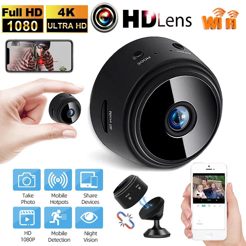 Mini-Kamera WLAN Wifi IP Home Security HD 1080P DVR Nachtsicht Fernbedienung DHL 