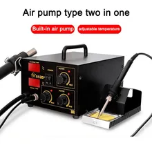 Спаивание горячим воздухом станция горячего воздуха пистолет демонтажная станция Электрический Утюг паяльная станция нагревание быстро с импортным нагревом