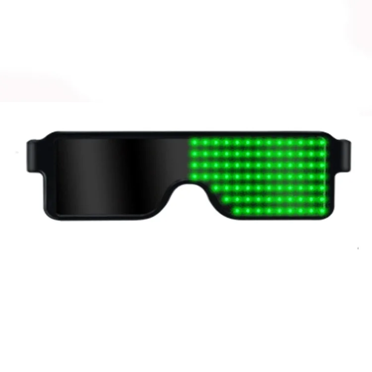 Светодиодный светильник, солнцезащитные очки, солнцезащитные очки для вечеринок, светящийся узор, светильник, яркий светильник, солнцезащитные очки для женщин, UV400 - Цвет линз: green