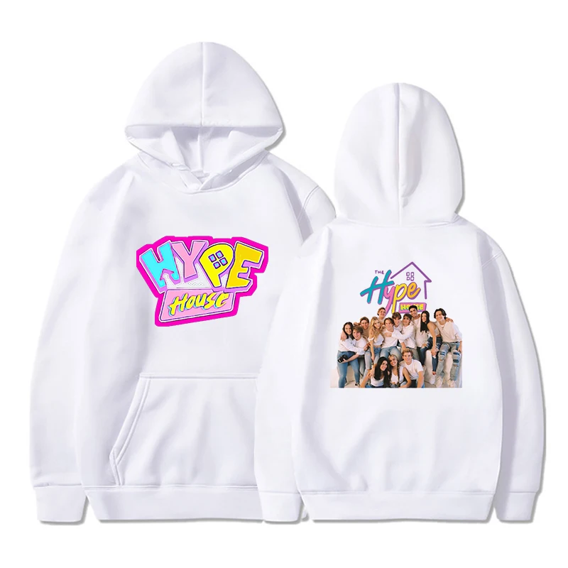 

Spring and Autumn THE HYPE HOUSE Men's and Women's Sweatshirt Hooded Hoodie Women's Fleece Hoodie Pullover