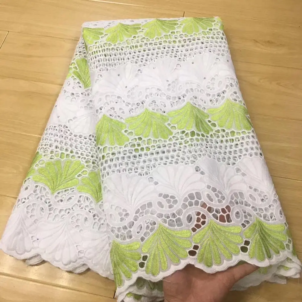Высокое качество швейцарская вуаль кружева швейцарский хлопок Африканский сухой хлопок кружево ткань из Дубая белая открытая нигерийские кружева вуаль 5Y