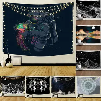 

2020 New Bedroom Decorative Tapestry Psychedlic Starry Sky Tapestry Hippie Room Wall Hanging Blanket Art Home Decor 95x73cm