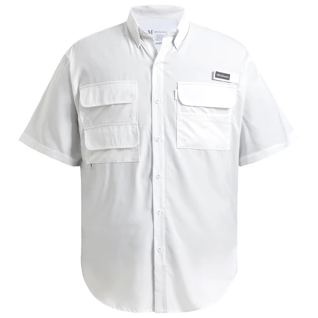 Bassdash-Camisa masculina ao ar livre, tecido, manga curta, botão para  baixo, UPF 50 - AliExpress