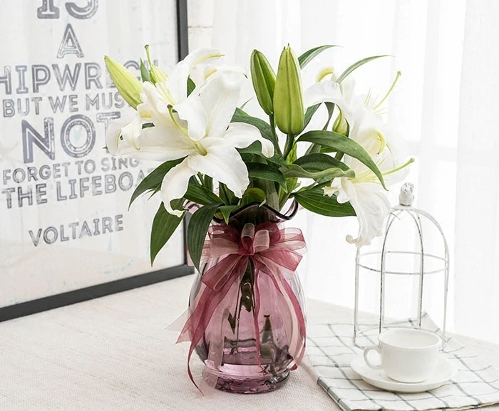 Оригинальность стеклянная ваза прозрачный цвет Северной Европы гостиной лилии для вставки в вазу телевизионный шкаф украшения орнамент