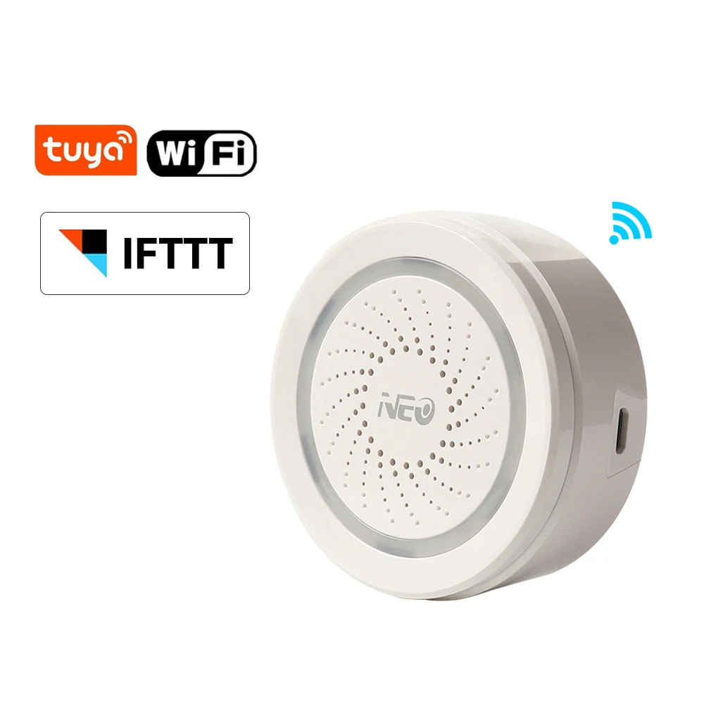 

Tuya Smart Life WiFi USB Siren Alarm Detector Sensor Wireless Sound Light Alarm
