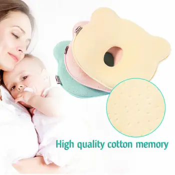 

Newborn Baby Pillow Baby Room Soft Infant Baby Pillow Prevent Flat Head Memory Foam Cushion Sleeping Support
