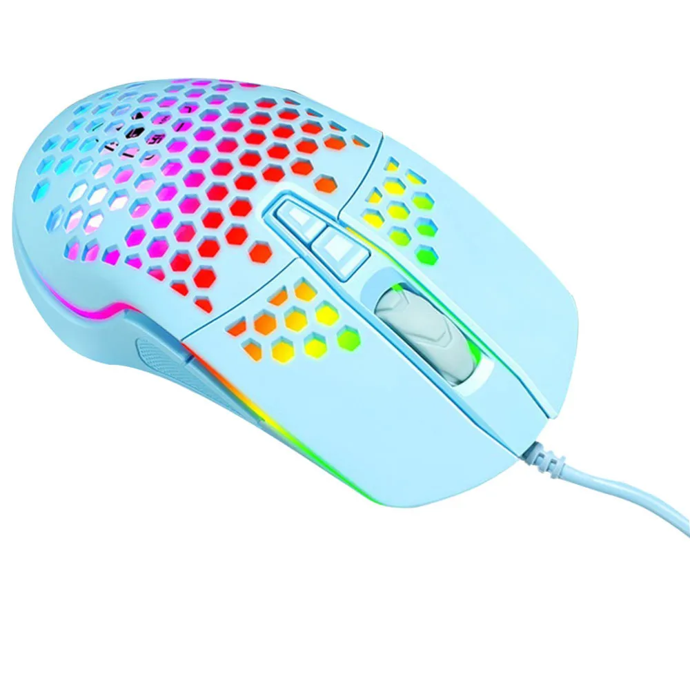 

1 Pc Wired Mouse Glowing Gaming Mouse Hollow-out Controller Computer Accessory