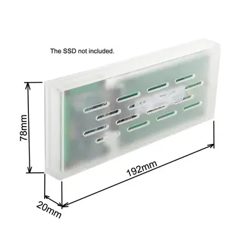 

Thunderbolt 3 to PCI-E NGFF M-key NVME AHCI SSD Convert Case Cartridge SSD Converter for Mac book 2013-2017