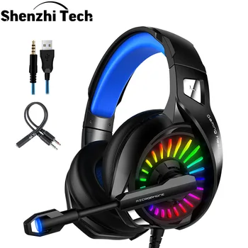 

Wired Gaming Headset PS4 Headset Xbox One Headset Professional Bass Over-Ear Headphones with Mic LED Light for PS4,Xbox