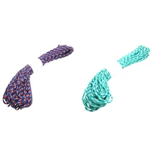2 шт парашютный шнур с 7 нитями, 550 фунтов, 100 футов-Blue Lake Camo& Red+ White+ Blue Camo