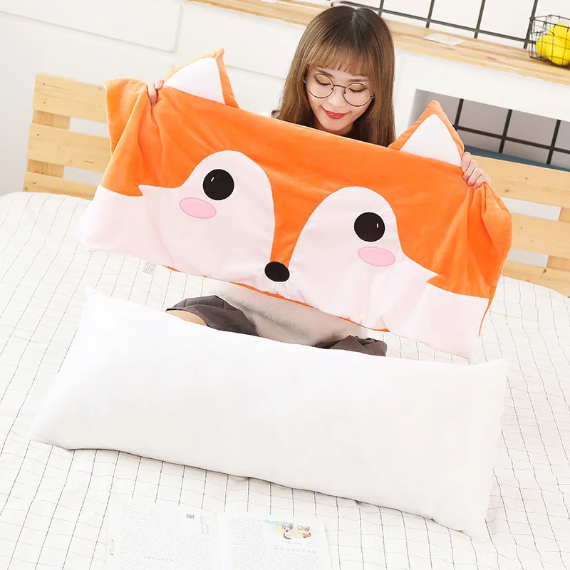 

2019 New Style Soft Adorable Cartoon Rabbit Long Pillow Summer Air-conditioned Room Back Cushion Washable
