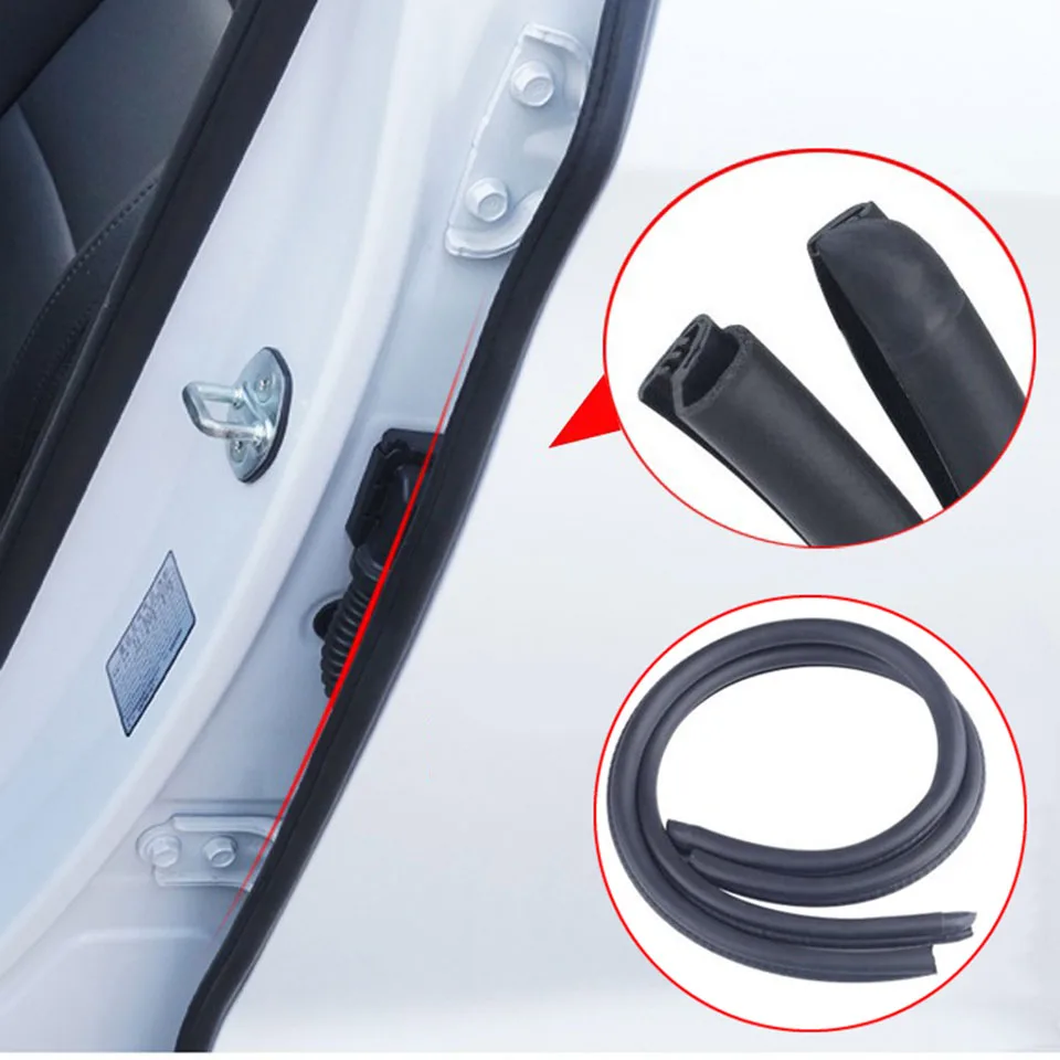 1.6m Car Door Seal Strip B Pillar Lock Rubble Edge Sealing Window Trim Sound Insulation Anti-collision | Автомобили и мотоциклы