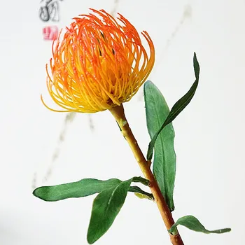 

Real Touch Pincushion Flower Artificial Faux Plastic Tropical Flower Artificial Plant DIY Wedding Home Decor