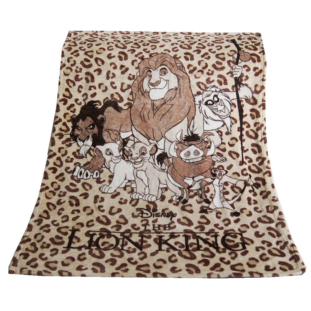 

2023 Disney Simba Lion King Leopard Blanket Super Soft 100x140cm Throw for Baby Girls Boys Pet Dog Cat Animal Sleeping Cover