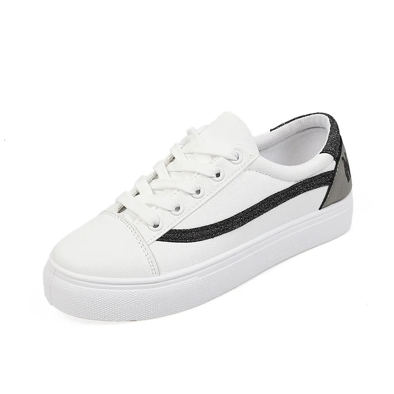 

Women Walking Shoes 2019 Breathable Ladies Sneakers Woman Comfortable Sport Leather Height Increasing White Zapatos De Mujer