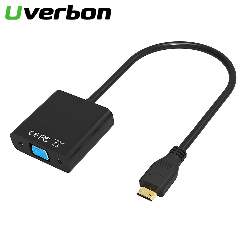Мини адаптер hdmi-vga 1080P цифровой аналоговый видео конвертер кабель для Xbox 360 ПК проектор для ноутбука Displayer HDTV Mini HDMI