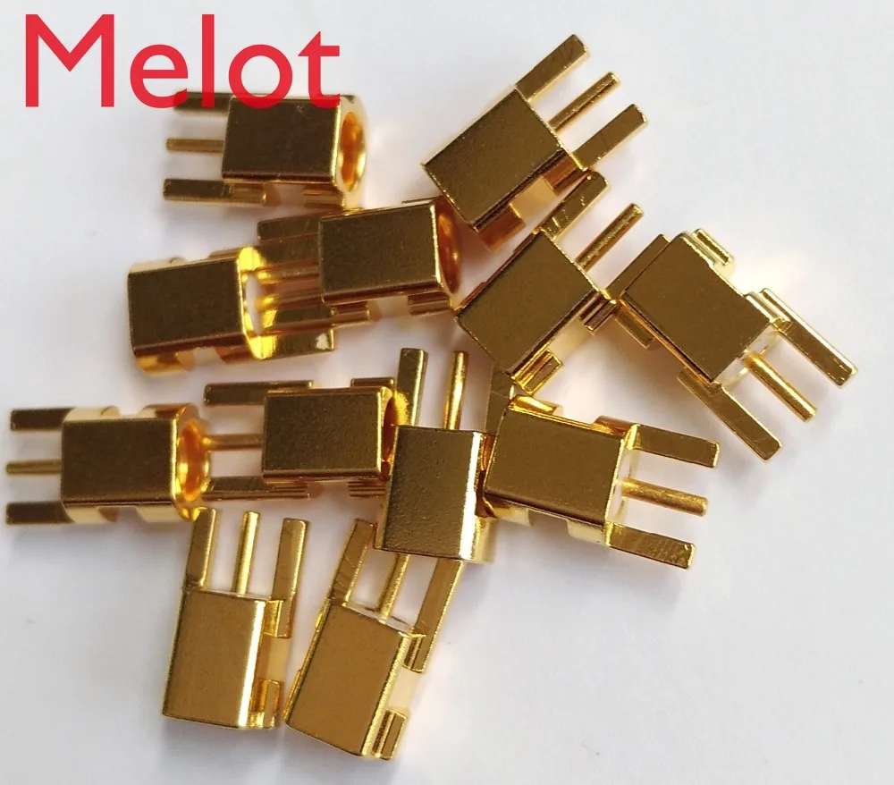 100 шт. 3pin Гнездо MMCX розетки прямой коаксиальный PCB Крепление пайки