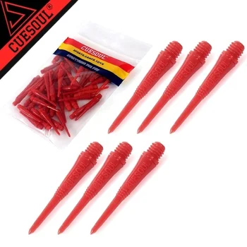 

50pcs Red CUESOUL 2BA Nylon Soft Tip Dart Points For The Electronic Darts