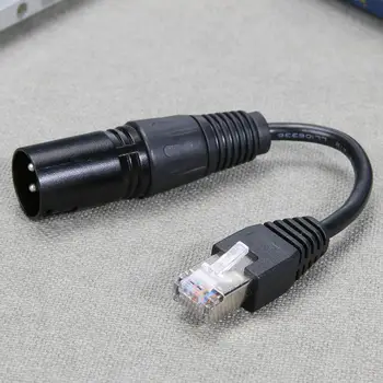 

XLR 3 Pin Male To RJ45 Male Network Connector Adapter Converter Cable High Compatibility Household Audio Equipment 17.5x2x2cm