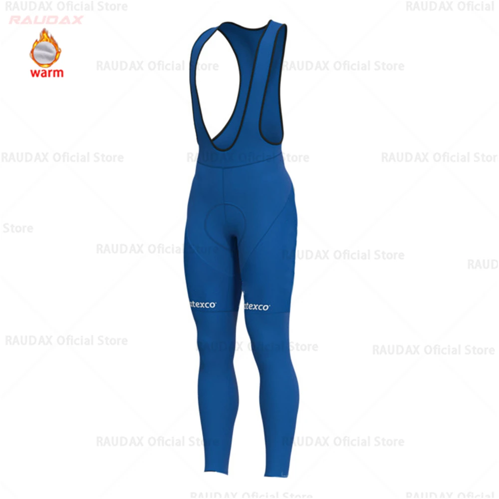 winter bib pants Cycling Jersey Men Winter Jacket QUICK STEP Pro Team Winter Thermal Fleece Cycling Clothing MTB Ropa Ciclismo Maillot Wear - Цвет: winter bib pants