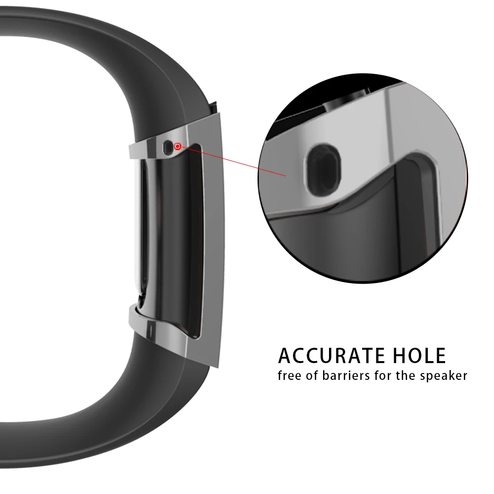 Чехол для смарт часов Fitbit Charge 3 полная защита чехол из ТПУ Защита экрана Band