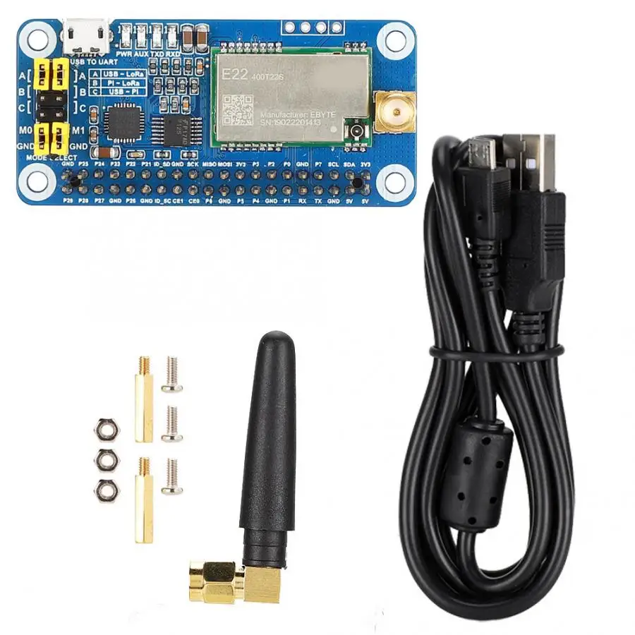 SX1268 для LoRa 433MHz Air Wakeup Беспроводная конфигурация Плата расширения для Raspberry Pi
