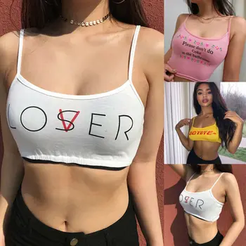 

Women Tank Top Bustier Bra Vest Crop Top Bralette Blouse Singlet Camis Fashion