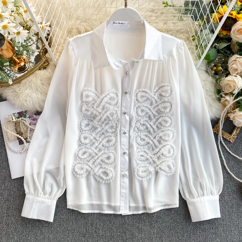 女性のレトロなキンク 3d 花ビーズステッチエレガントなシャツ女性白黒長袖 Blusas Mujer デ モーダブラウス K669 Blouses Shirts Aliexpress 女性のレトロなキンク 3d 花ビーズステッチエレガントなシャツ女性白黒長袖 Blusas Mujer デ モーダブラウス K669 Blouses Shirts Aliexpress