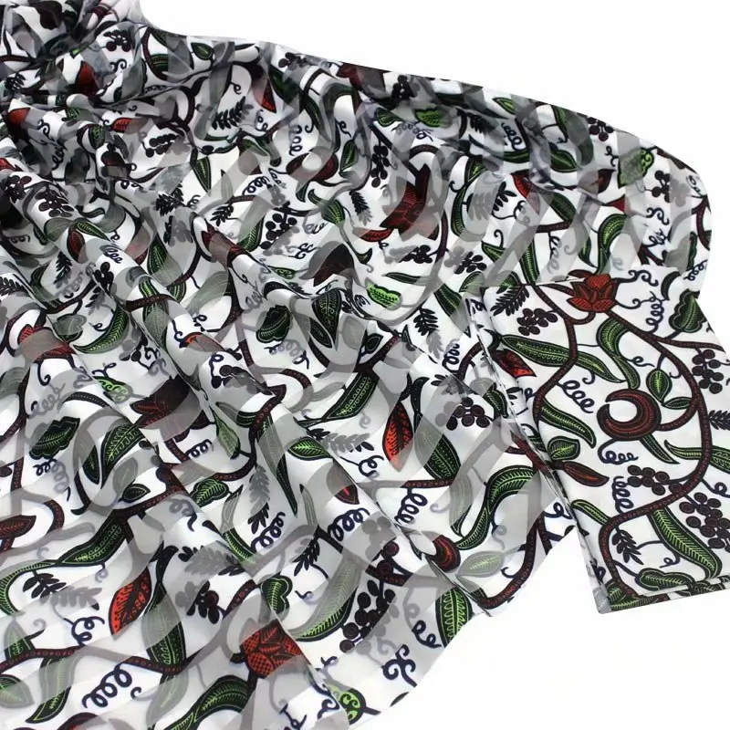 New 2yards chiffon with 4yards silk soft material fabric lady african nigerian wedding dress garment ankara real silk printed