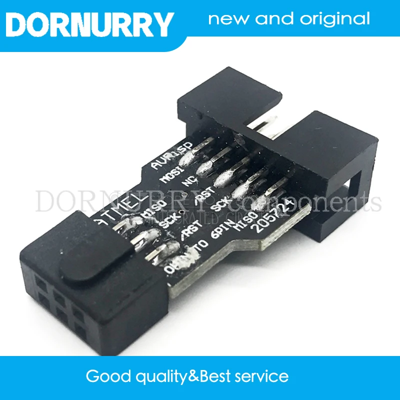 

5pcs 10Pin to 6Pin Adapter Board for AVRISP MKII USBASP STK500 new dornurry