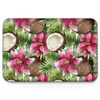 

Tropical Coconut Palm Leaf Doormat Non-slip Rug Soft Bath Mats Bathroom Supplies Carpet Living Room