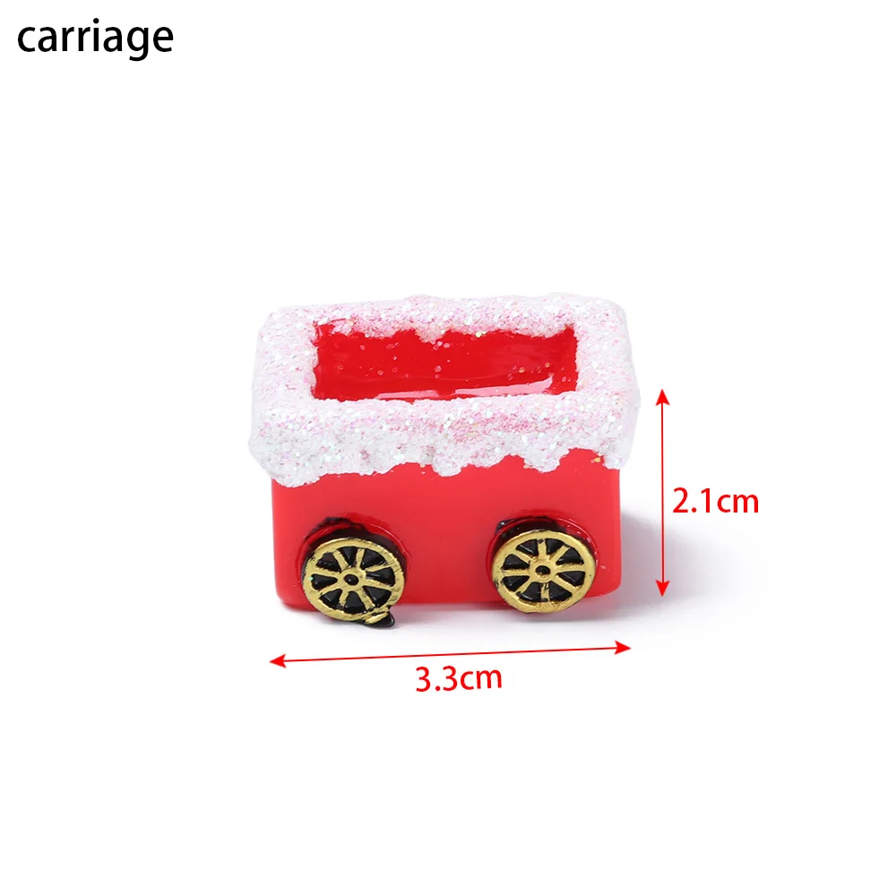 1 шт. миниатюрная карета орнамент подарок бонсай мини пейзаж Сказочный Сад домашний декор фигурки оленя Рождественский Декор Аксессуары