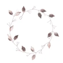 Свадебные аксессуары для волос ювелирные изделия розовое золото сладкий головной убор жемчуг и медь свадебное украшение на голову для украшений на вечеринку