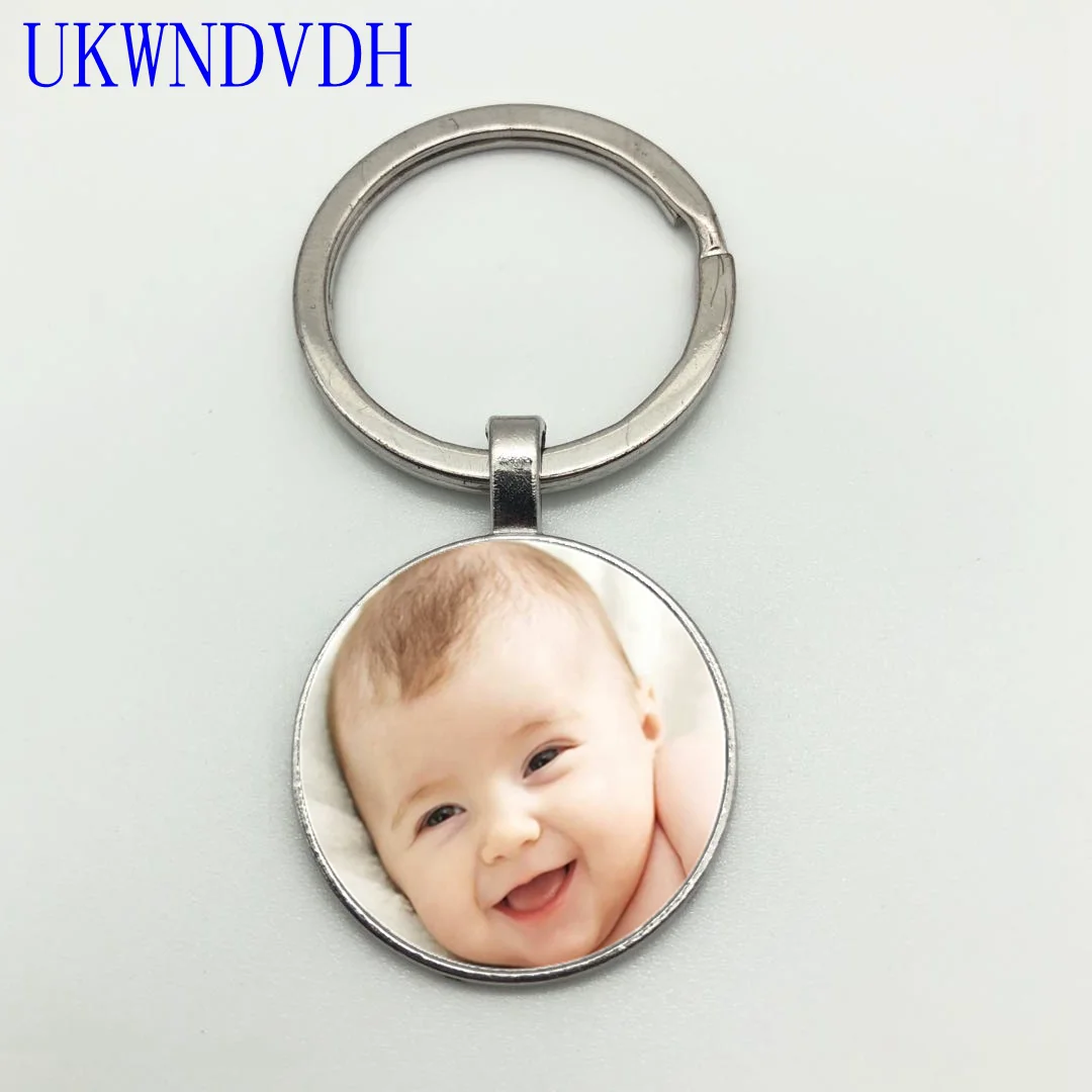 1 DIY индивидуальные моды личности фото мама братья сестры ребенок семейный портрет частная фотография Мини брелок для ключей - Цвет: 1