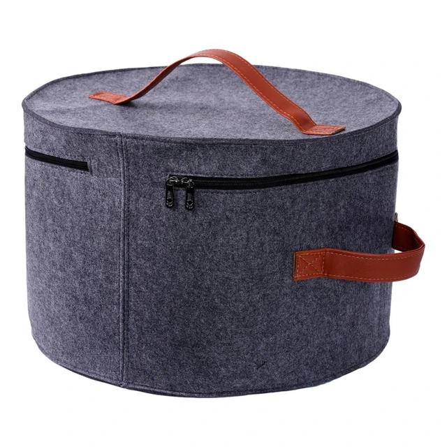 Large Capacity Hat Box Foldable Dust-Proof Hat Storage Bag Hat Boxes For  Women's Storage Large Round Toy Store With Dustproof - AliExpress