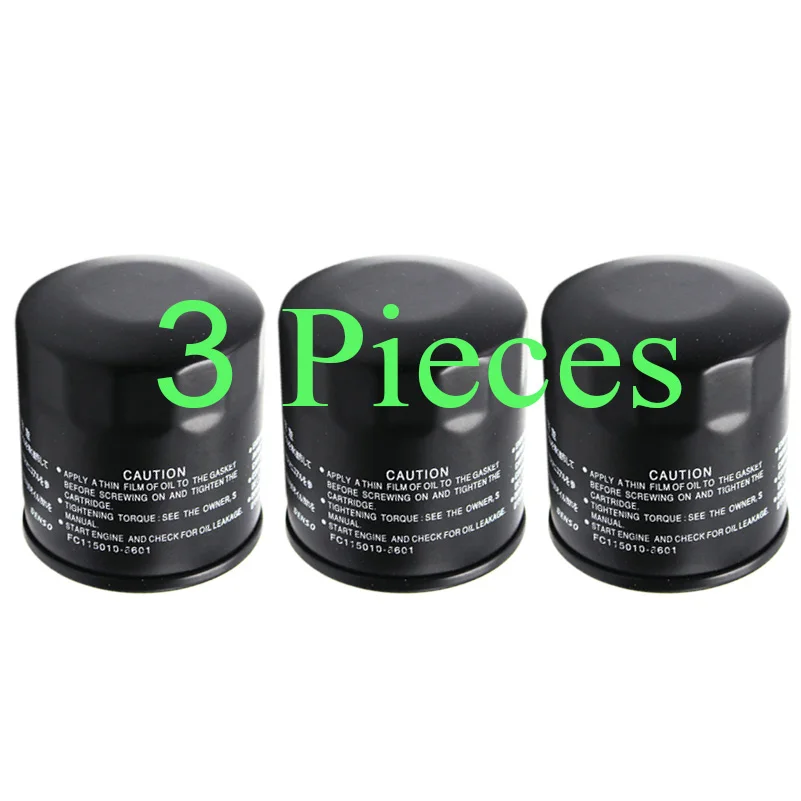 3 шт. Машинное масло фильтры для Kawasaki VN 750 800 1500 1600 2000 VN750 VN800 2005 2004 2003 2002 2001 2000 1999 - Цвет: 3pcs