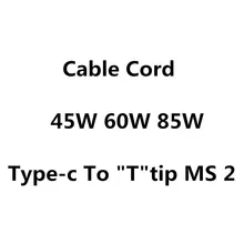 New Replacement USB-C type To MacSaf *2 T tip cable Cord For Apple Macbook Retina Pro Air 45W 60W 85W Charger power adapter
