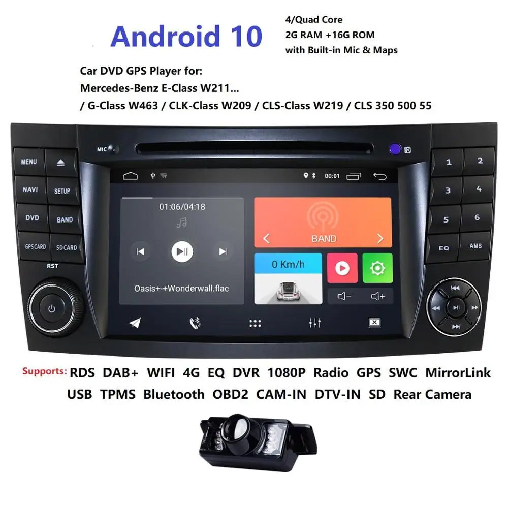 Автомобильный dvd плеер Android для Mercedes Benz W211 W463 W209 W219 2002 2009 поддержка зеркального