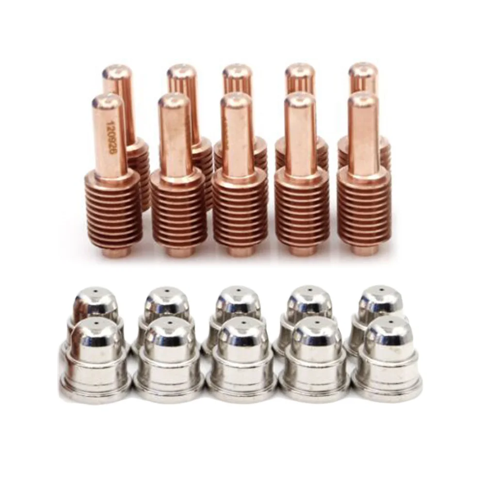 

120926 Plasma Electrode 220329 Fine Tips Nozzle 60A For 1250 Cutting Torch PK20 Cut Raplacement Accessory