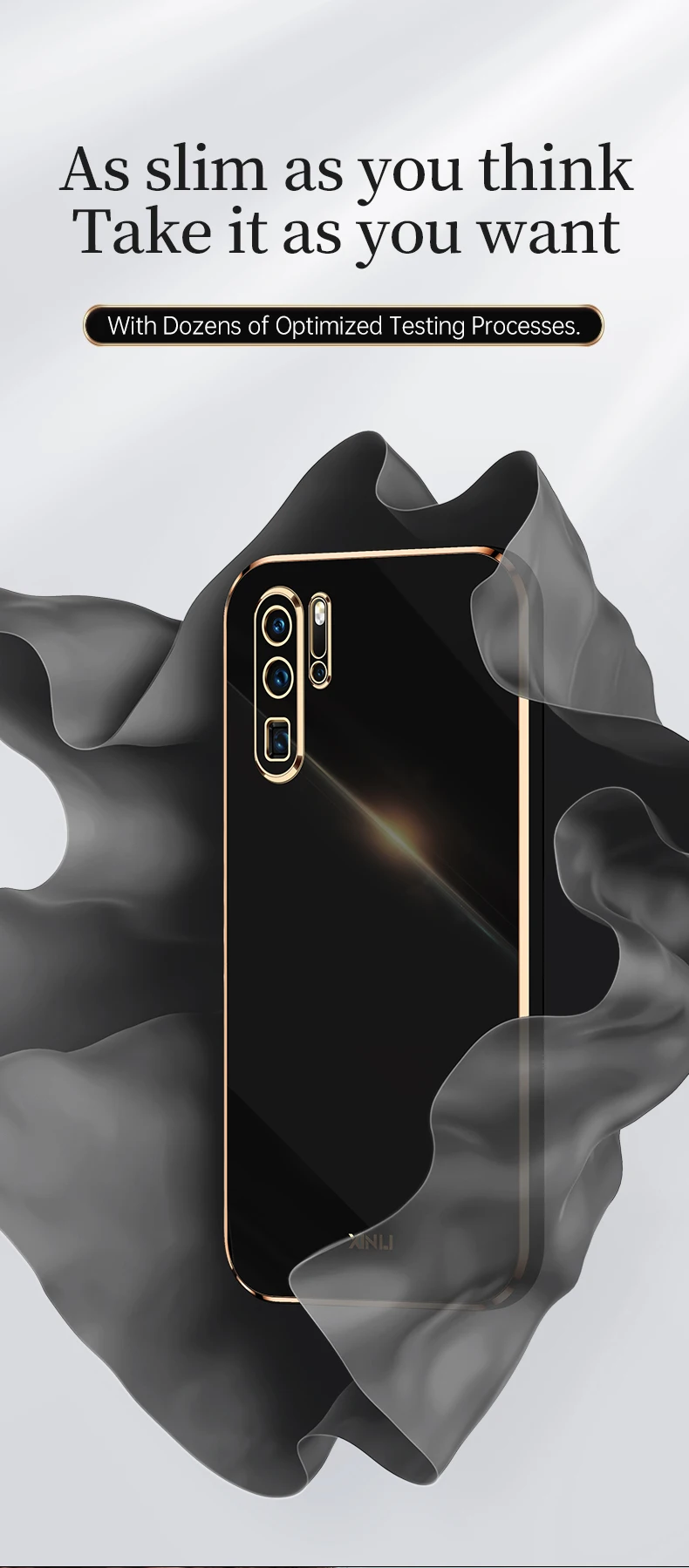 Luxuriöse quadratische Beschichtung aus weichem Silikon für Huawei P30 P50 P40 Pro Lite Mate 30 40 Pro Nova 8 SE, stoßfeste Candy-Abdeckung_voghion.com