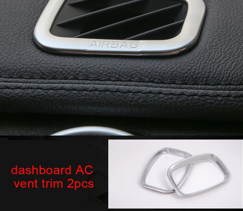 

For Land Rover Range Rover sport HSE 2010-2013 chrome dashboard AC vent trim 2pcs