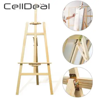 

150cm Adjustable Wooden Easel Stand Easel Drawing for Artist Art Supplies Exhibition Display Shelf Holder Studio Painting Stand