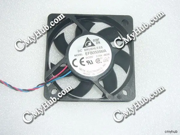 3-контактный охлаждающий вентилятор для DELTA ELECTRONICS EFB0505MA BE09 DC05V 0.20A 5010 5 см 50 мм 50x50x10 |