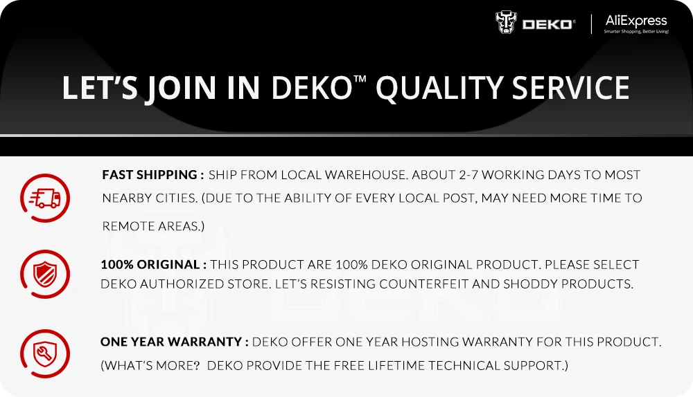 DEKO DKCS1600 инструменты для циркулярной пилы с лезвием, прохождение пыли, вспомогательная ручка, высокая мощность и многофункциональный инструмент для резки