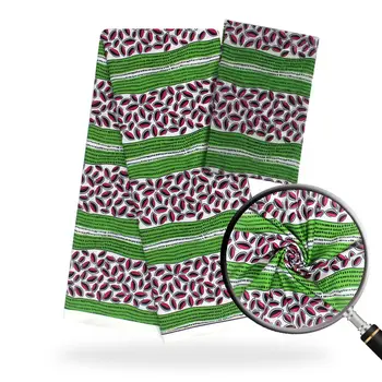 

Latest Satin Fabric soft Silk Ankara Print Style Fashion New African Lace Chiffon textile for Sewing dress 4yard+2yard S190805